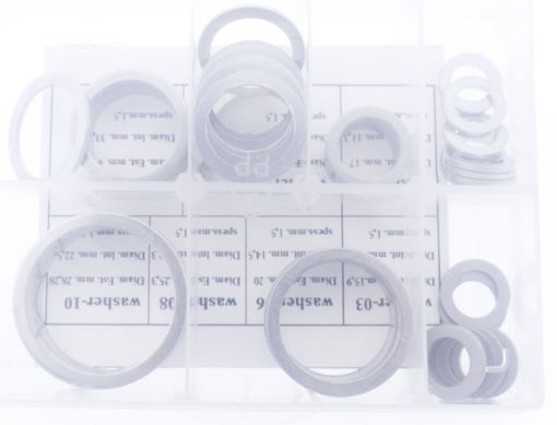 Kuva: Aluslevysarja - 9,8 - 33,5 mm. - Alumiini