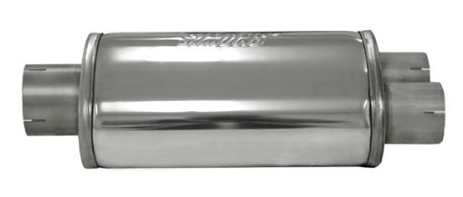 Kuva: "Split 76" Stainless Silencer 3" ---> 2 kpl 2½" lähtöjä. - Simons U347663R