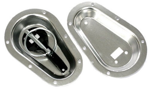 Kuva: Recessed Bonnet Pin Plates - Silver