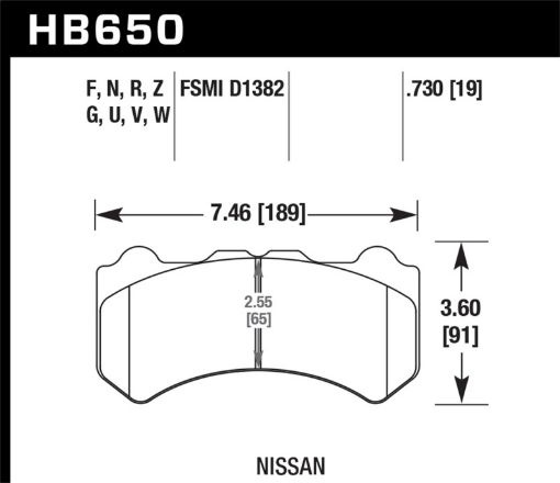 Kuva: Hawk DTC - 80 09 - 11 Nissan GT - R Motorsports Front Brake Pads