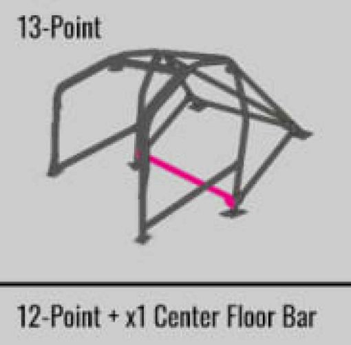 Kuva: Cusco SFTY21 2 - Pssgr 13 - Point BLK DASH - THRU Roll Cage Subaru 01 - 07 WRX GDASTi GDB (SONo Cancel)