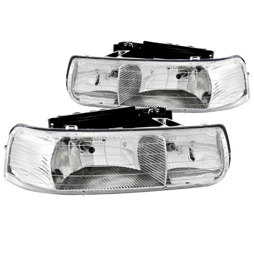 Kuva: ANZO 1999 - 2002 Chevrolet Silverado 1500 Crystal Headlights Chrome