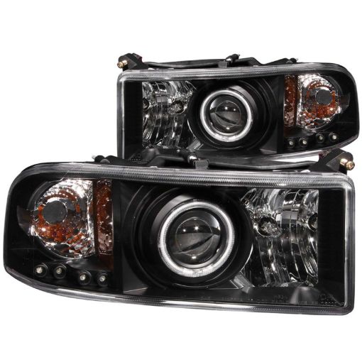 Kuva: ANZO 1994 - 2001 Dodge Ram Projector Headlights w Halo Black