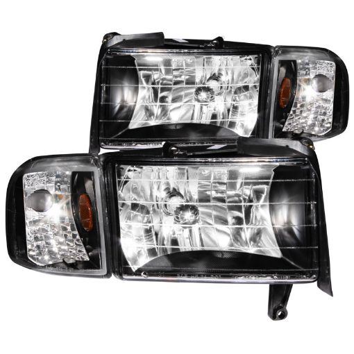 Kuva: ANZO 1994 - 2001 Dodge Ram Crystal Headlights Black