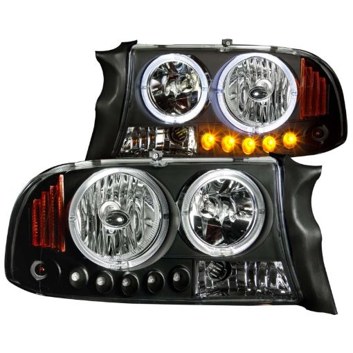 Kuva: ANZO 1997 - 2004 Dodge Dakota Crystal Headlights Black 1pc