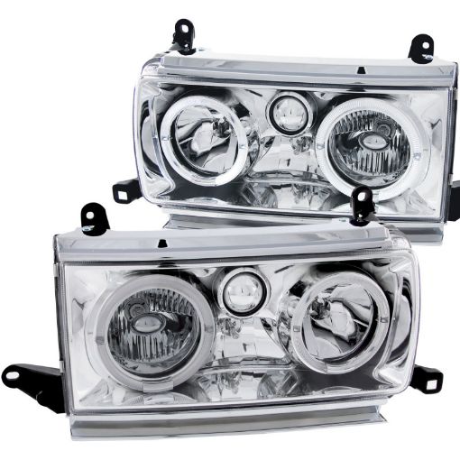 Kuva: ANZO 1991 - 1994 Toyota Land Cruiser Crystal Headlights w Halo Chrome