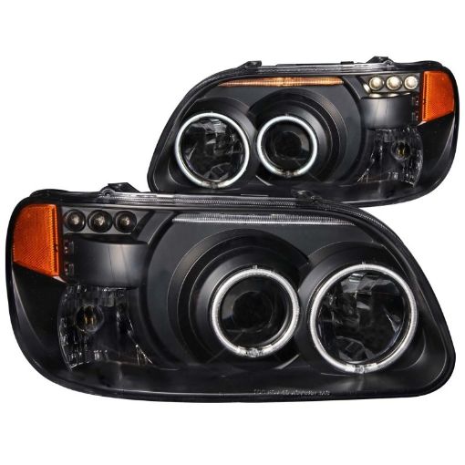 Kuva: ANZO 1995 - 2001 Ford Explorer Projector Headlights w Halo Black 1 pc