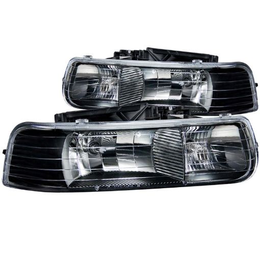 Kuva: ANZO 1999 - 2002 Chevrolet Silverado 1500 Crystal Headlights Black