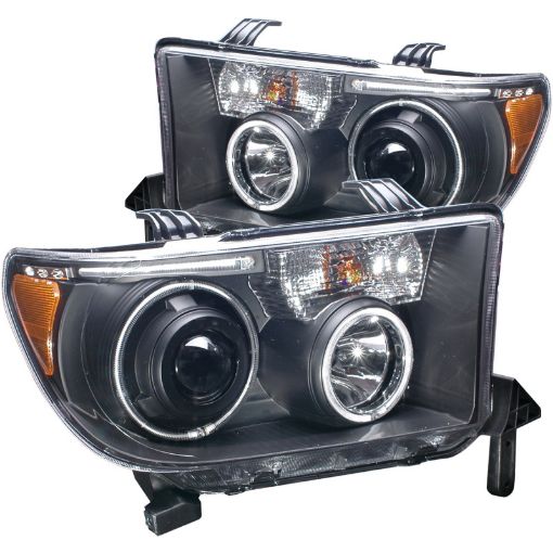 Kuva: ANZO 2007 - 2013 Toyota Tundra Projector Headlights w Halo Black (CCFL)