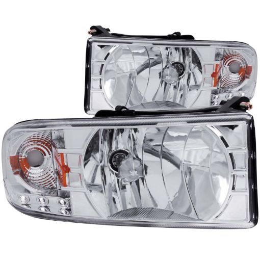 Kuva: ANZO 1994 - 2001 Dodge Ram Crystal Headlights Chrome w LED