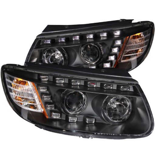 Kuva: ANZO 2007 - 2007 Hyundai Santa Fe Projector Headlights w LED Black