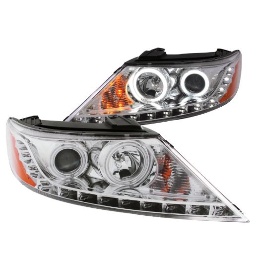 Kuva: ANZO 2011 - 2013 Kia Sorento Projector Headlights w Halo Chrome (CCFL)