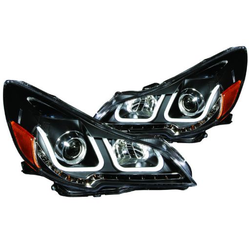 Kuva: ANZO 2010 - 2014 Subaru Outback Projector Headlights w U - Bar Black