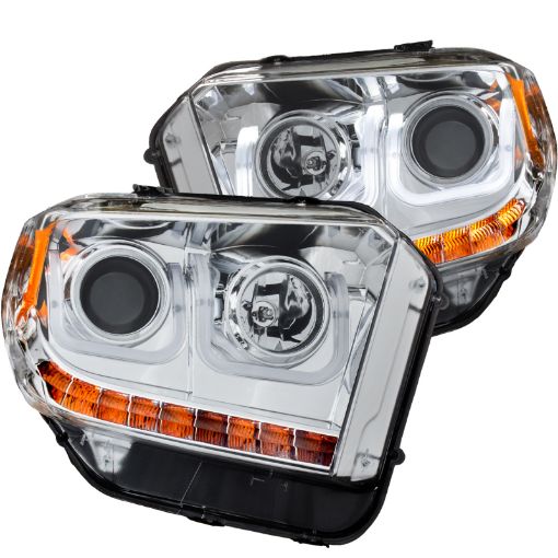 Kuva: ANZO 2014 - 2016 Toyota Tundra Projector Headlights w U - Bar Chrome