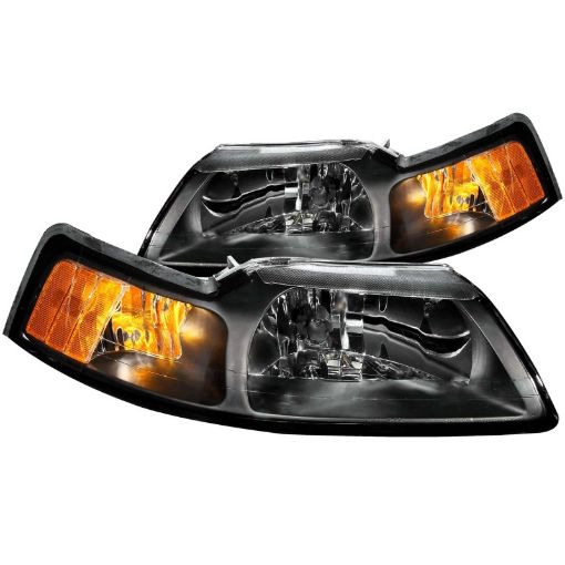 Kuva: ANZO 1999 - 2004 Ford Mustang Crystal Headlights Black