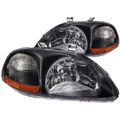 Kuva: ANZO 1996 - 1998 Honda Civic Crystal Headlights Black