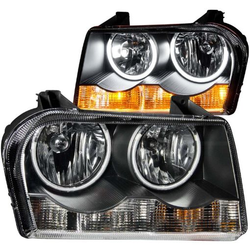 Kuva: ANZO 2005 - 2010 Chrysler 300 Crystal Headlights w Halo Black (CCFL)