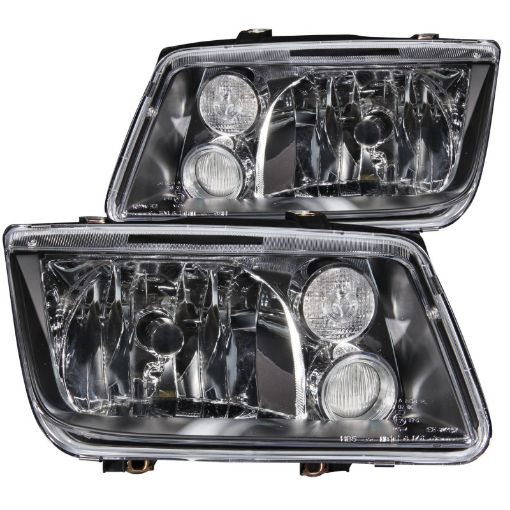 Kuva: ANZO 1999 - 2005 Volkswagen Jetta Crystal Headlights Black wo Bulbs