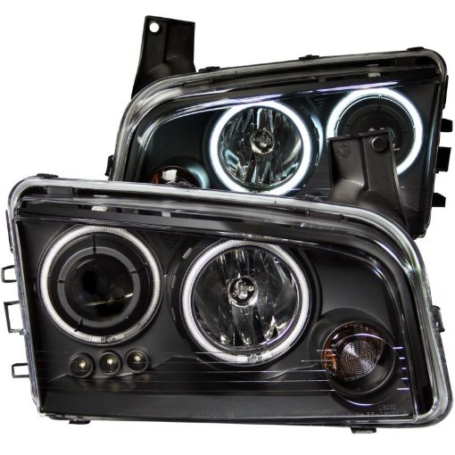 Kuva: ANZO 2006 - 2010 Dodge Charger Projector Headlights w Halo Chrome (CCFL)