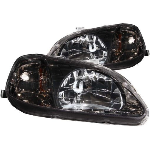 Kuva: ANZO 1999 - 2000 Honda Civic Crystal Headlights Gun - Metal Gray