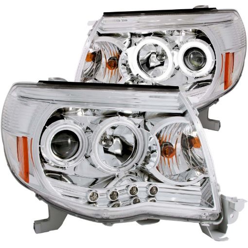 Kuva: ANZO 2005 - 2011 Toyota Tacoma Projector Headlights w Halos Chrome