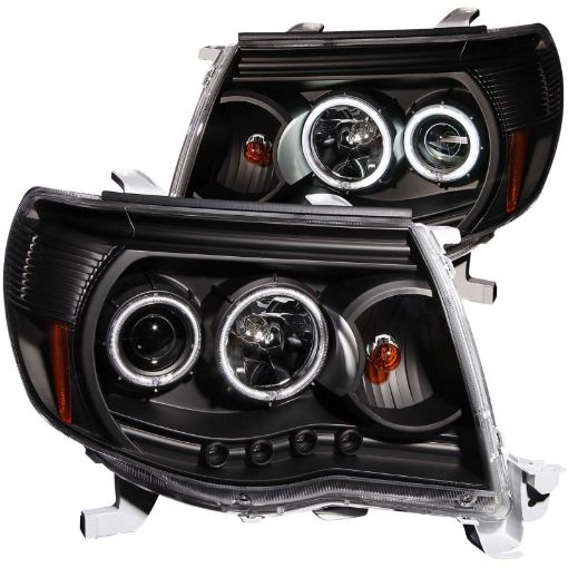 Kuva: ANZO 2005 - 2011 Toyota Tacoma Projector Headlights w Halo Black