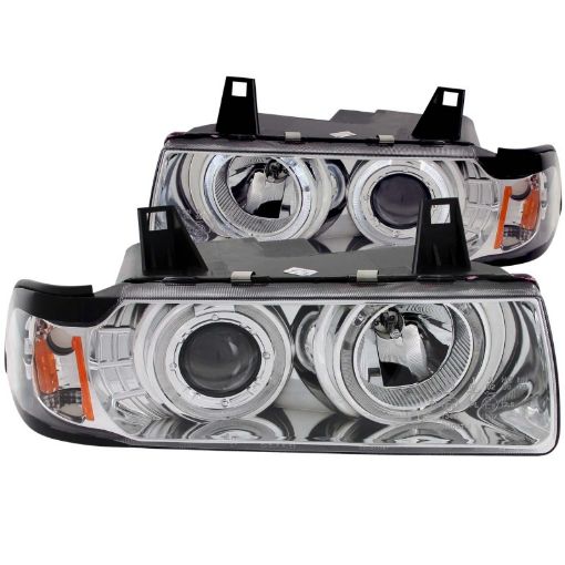 Kuva: ANZO 1992 - 1998 BMW 3 Series E36 Projector Headlights w Halo Chrome G2 1 pc