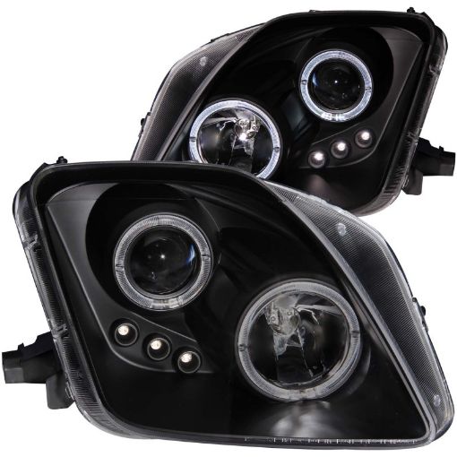 Kuva: ANZO 1997 - 2001 Honda Prelude Projector Headlights w Halo Black w LED