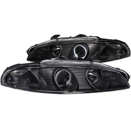 Kuva: ANZO 1997 - 1999 Mitsubishi Eclipse Projector Headlights w Halo Black G2