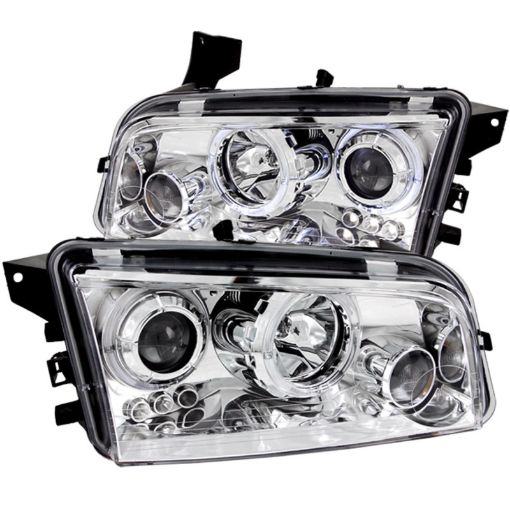 Kuva: ANZO 2006 - 2010 Dodge Charger Projector Headlights w Halo Chrome