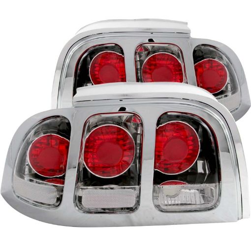 Kuva: ANZO 1994 - 1998 Ford Mustang Taillights Chrome