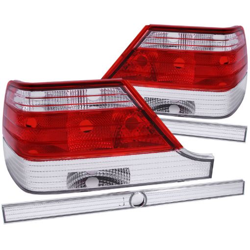 Kuva: ANZO 1995 - 1999 Mercedes Benz S Class W140 Taillights RedClear