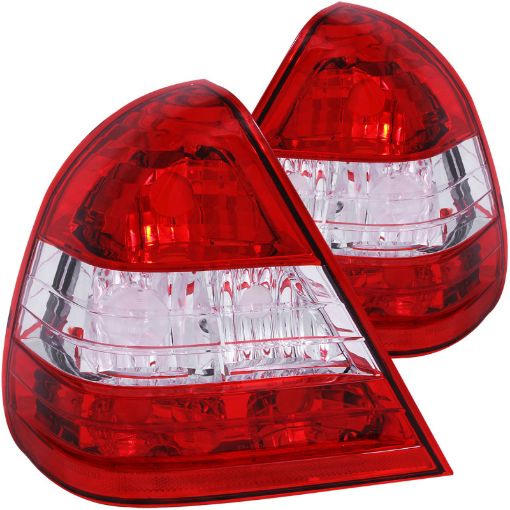 Kuva: ANZO 1994 - 2000 Mercedes Benz C Class W202 Taillights RedClear