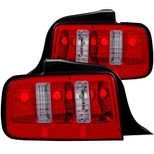 Kuva: ANZO 2005 - 2009 Ford Mustang Taillights RedClear - 2010 Style