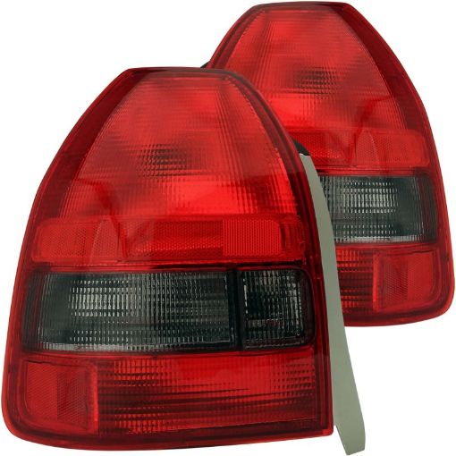 Kuva: ANZO 1996 - 2000 Honda Civic Taillights RedSmoke