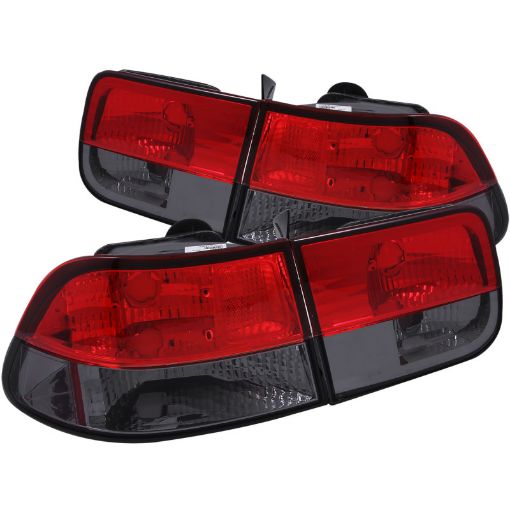 Kuva: ANZO 1996 - 2000 Honda Civic Taillights RedSmoke