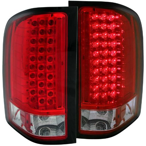 Kuva: ANZO 2007 - 2013 Chevrolet Silverado 1500 LED Taillights RedClear