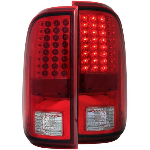 Kuva: ANZO 2008 - 2015 Ford F - 250 LED Taillights RedClear