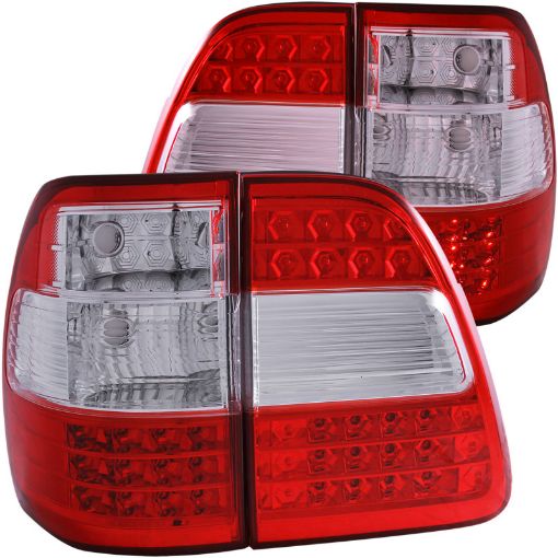 Kuva: ANZO 1998 - 2005 Toyota Land Cruiser Fj LED Taillights RedClear G2