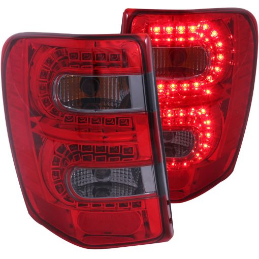 Kuva: ANZO 1999 - 2004 Jeep Grand Cherokee LED Taillights RedSmoke