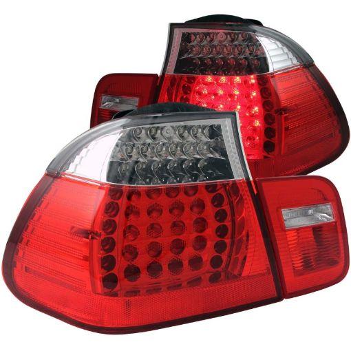 Kuva: ANZO 2002 - 2005 BMW 3 Series E46 LED Taillights RedClear