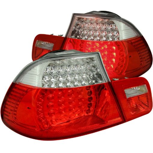 Kuva: ANZO 2000 - 2003 BMW 3 Series E46 LED Taillights RedClear