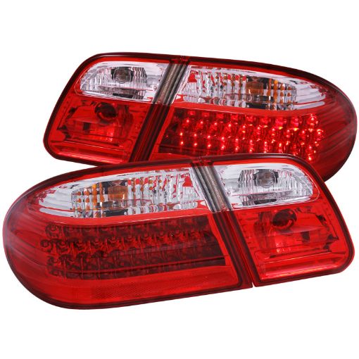 Kuva: ANZO 1996 - 2002 Mercedes Benz E Class W210 LED Taillights RedClear