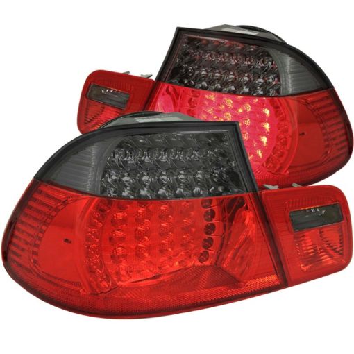 Kuva: ANZO 1999 - 2001 BMW 3 Series E46 LED Taillights RedSmoke 2pc