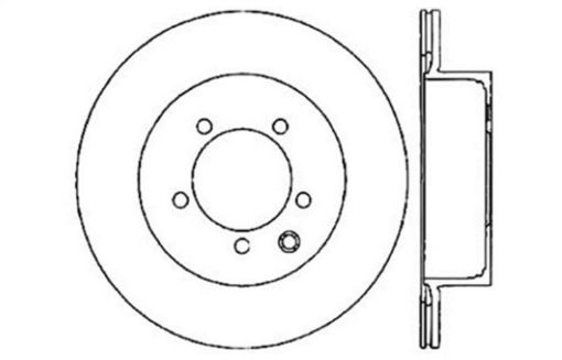 Kuva: StopTech 03 - 04 Infiniti G35 03 - 05 G35X 03 - 05 Nissan 350Z Cross Drilled Left Rear Rotor