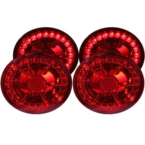 Kuva: ANZO 2005 - 2010 Chevrolet Corvette LED Taillights Red 4pc