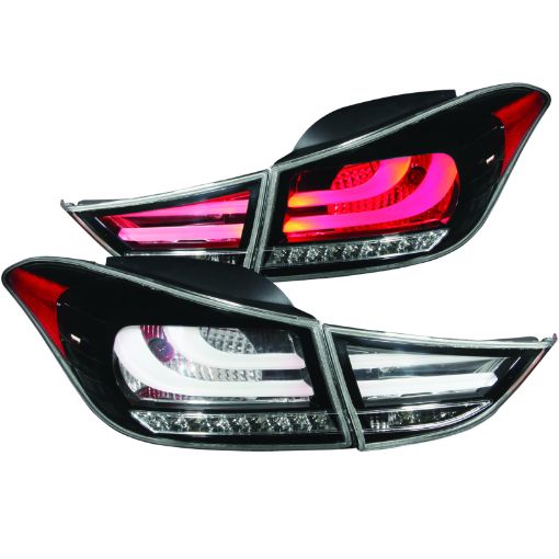 Kuva: ANZO 2011 - 2013 Hyundai Elantra LED Taillights Black 4pc