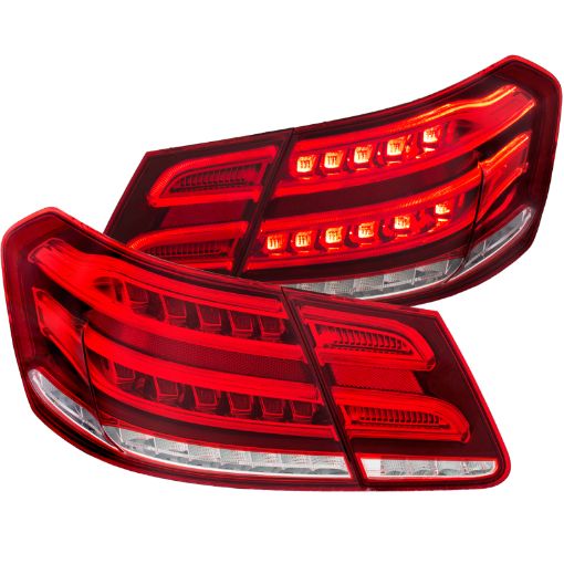 Kuva: ANZO 2010 - 2013 Mercedes Benz E Class W212 LED Taillights RedClear