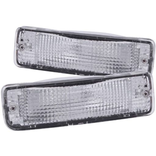 Kuva: ANZO 1989 - 1995 Toyota Pickup Euro Parking Lights Chrome w Amber Reflector