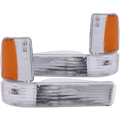 Kuva: ANZO 1991 - 1996 Dodge Dakota Euro Parking Lights Chrome w Amber Reflector